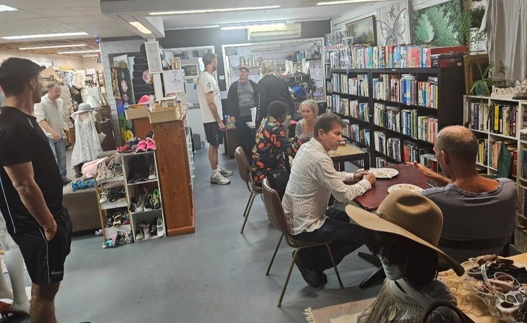 My Loving Father bookstore interior
