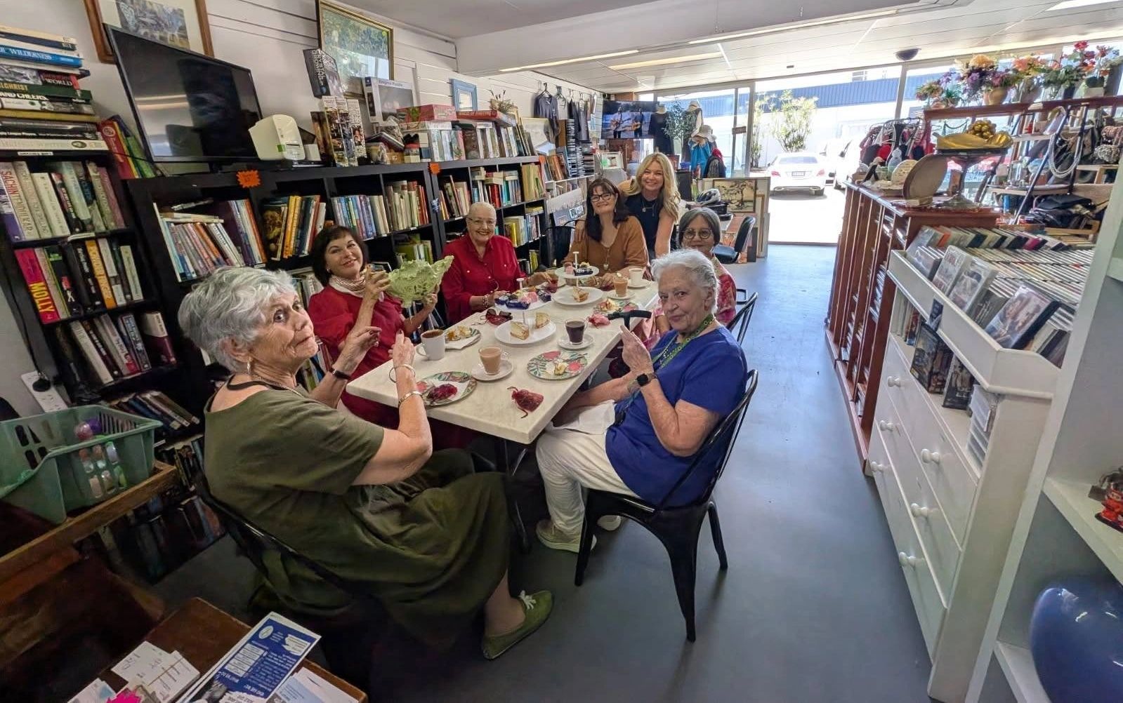 Community members receiving support through the Giveback Initiative